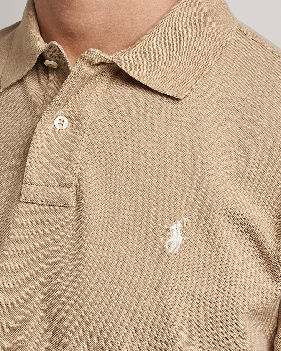 Herren | Poloshirts | Polo Ralph Lauren | Custom Slim Fit Polo Coastal Beige