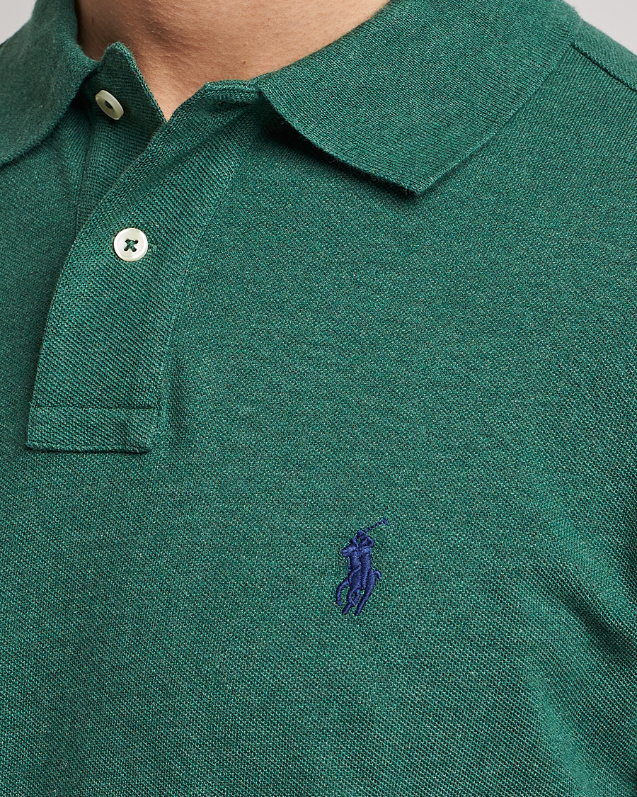 Herren | Pullover | Polo Ralph Lauren | Custom Slim Fit Long Sleeve Polo Verano Green Heather