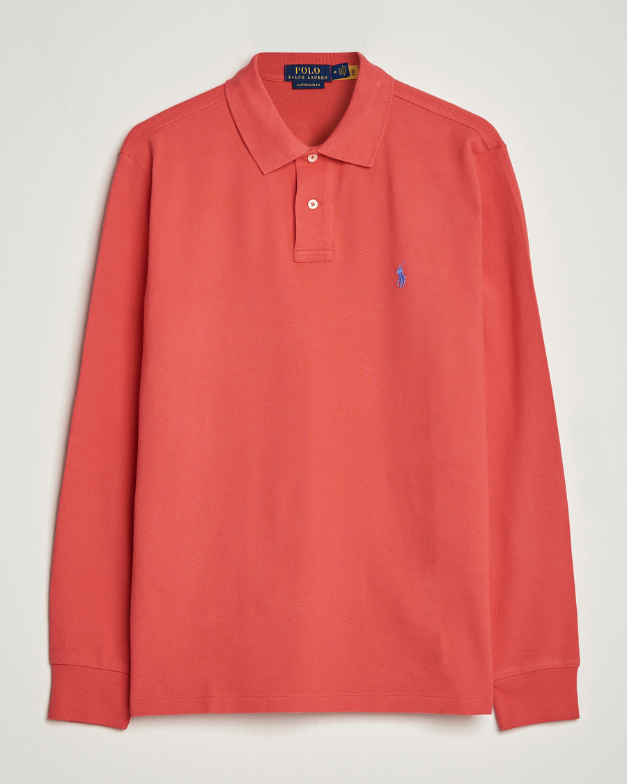 Herren | Pullover | Polo Ralph Lauren | Custom Slim Fit Long Sleeve Polo Starboard Red