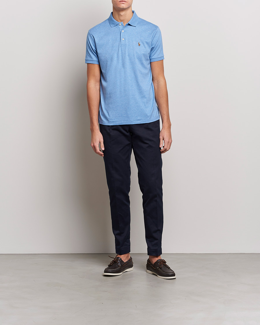 Herren | Poloshirts | Polo Ralph Lauren | Luxury Pima Cotton Polo Soft Royal Heather