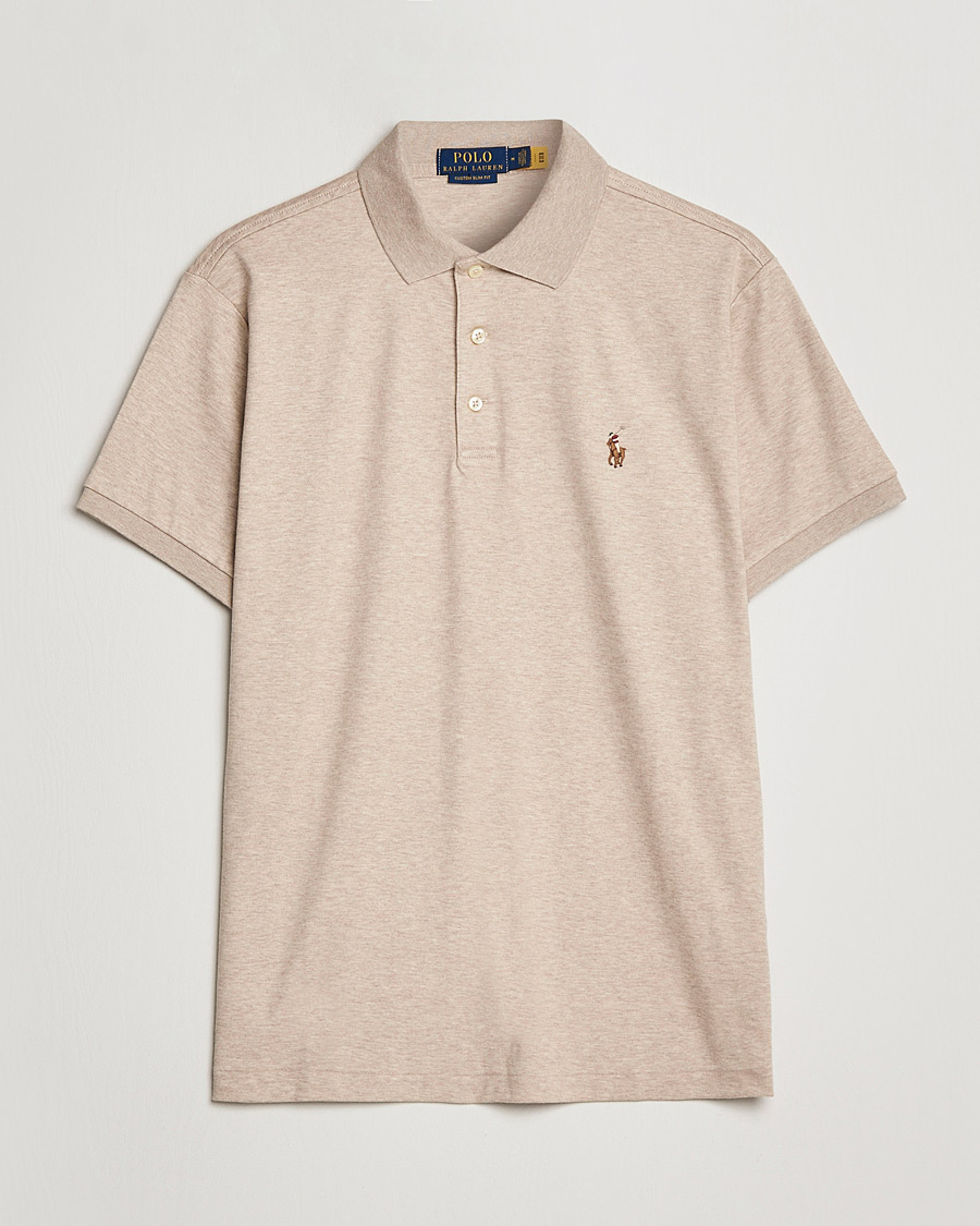 Herren | Poloshirts | Polo Ralph Lauren | Luxury Pima Cotton Polo Sand Heather