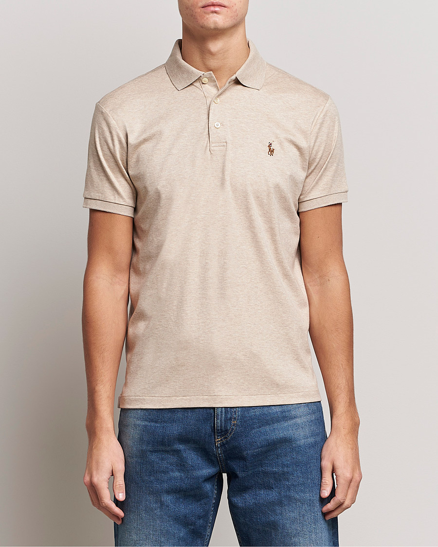 Herren | Poloshirts | Polo Ralph Lauren | Luxury Pima Cotton Polo Sand Heather