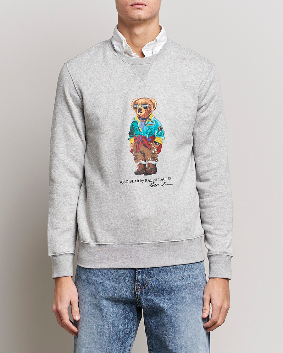 Herren | Pullover | Polo Ralph Lauren | Magic Fleece Printed Bear Sweatshirt Andover Heather
