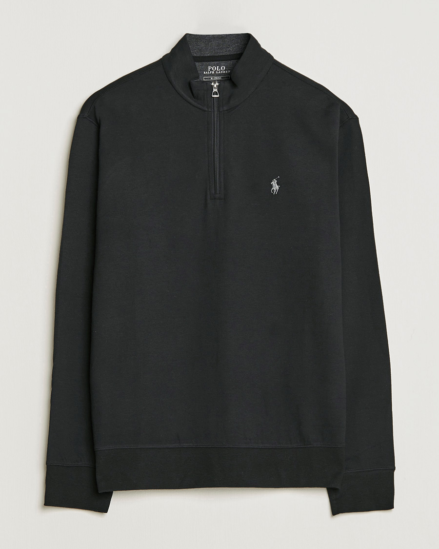 Herren | Pullover | Polo Ralph Lauren | Double Knit Half-Zip Sweater Polo Black