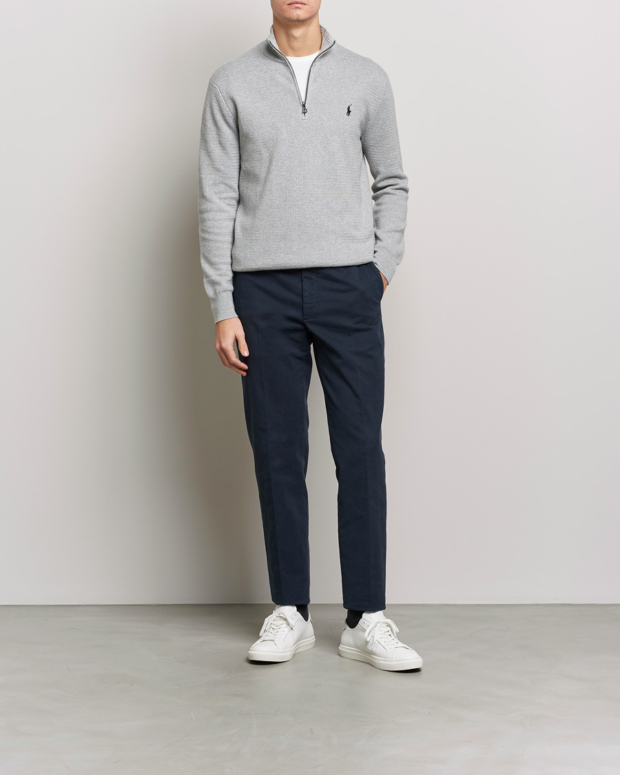 Herren | Pullover | Polo Ralph Lauren | Textured Half Zip Andover Heather
