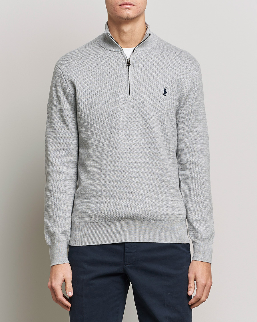 Herren | Pullover | Polo Ralph Lauren | Textured Half Zip Andover Heather