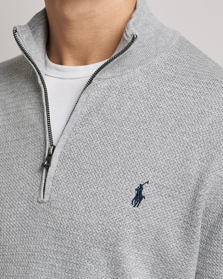 Herren | Pullover | Polo Ralph Lauren | Textured Half Zip Andover Heather