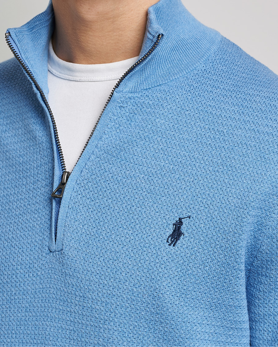 Herren | Pullover | Polo Ralph Lauren | Textured Half Zip Soft Royal Heather