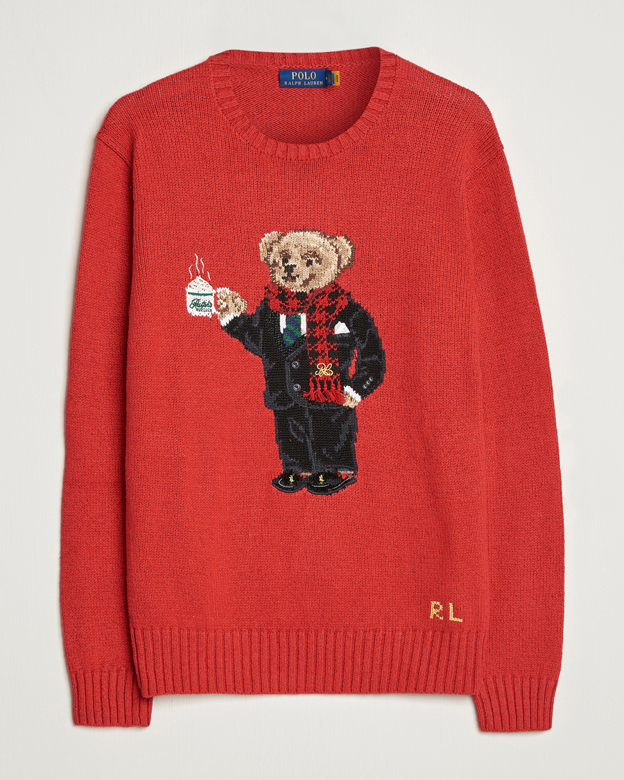 Herren | Pullover | Polo Ralph Lauren | Lunar New Year Bear Knitted Sweater Red