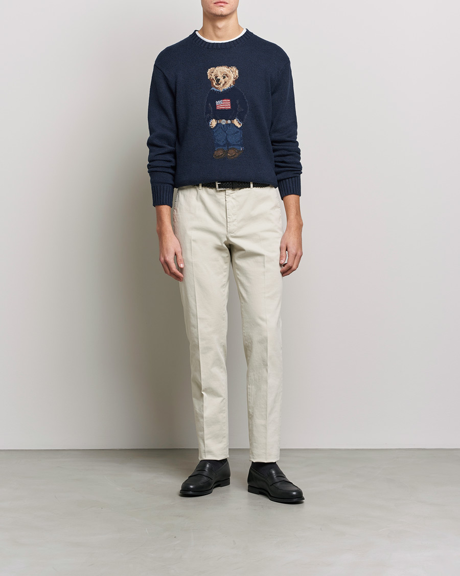 Herren | Pullover | Polo Ralph Lauren | Flag Bear Knitted Sweater Navy