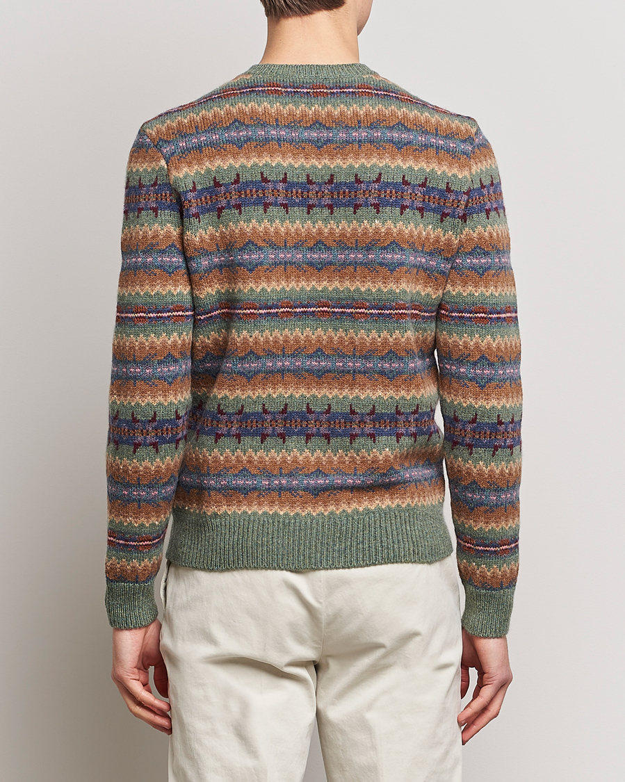 Herren | Pullover | Ralph Lauren Purple Label | Fairisle Jacquard Sweater Tan Multi