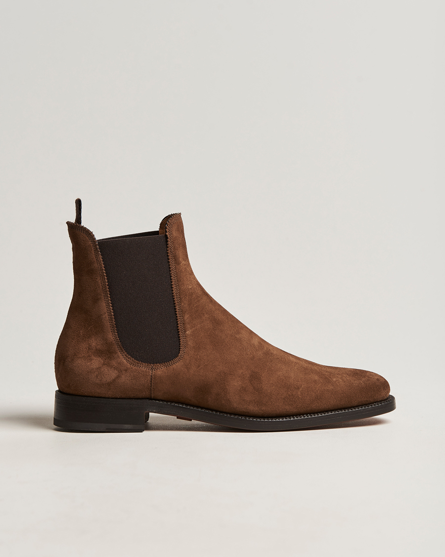 Herren | Ralph Lauren Purple Label Penfield Chelsea Boots Chestnut Suede | Ralph Lauren Purple Label | Penfield Chelsea Boots Chestnut Suede
