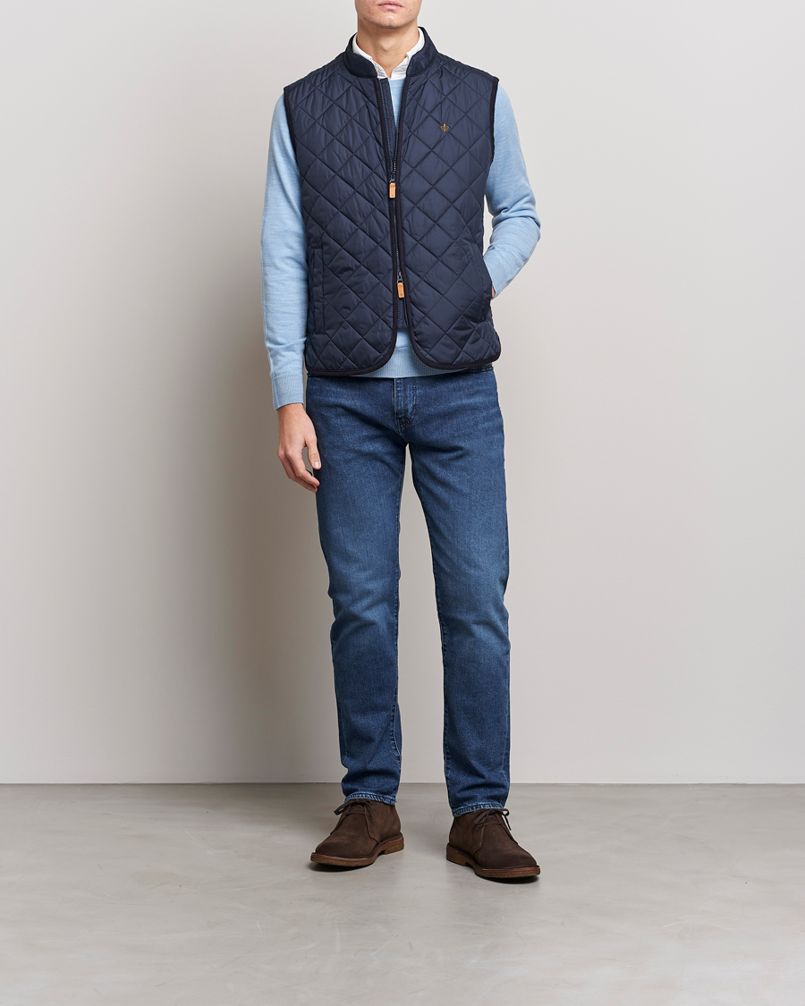 Herren | Westen | Morris | Teddy Quilted Vest Old Blue