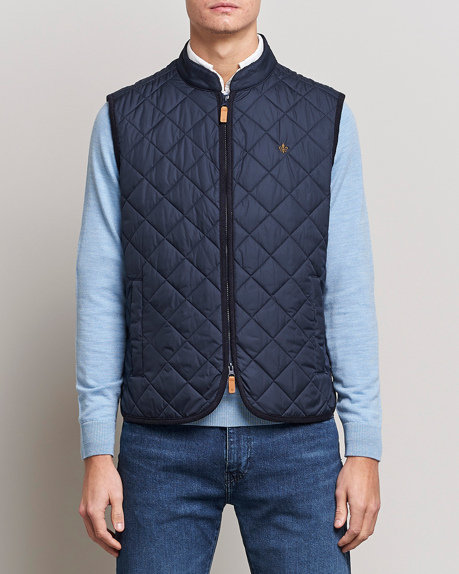 Herren | Westen | Morris | Teddy Quilted Vest Old Blue