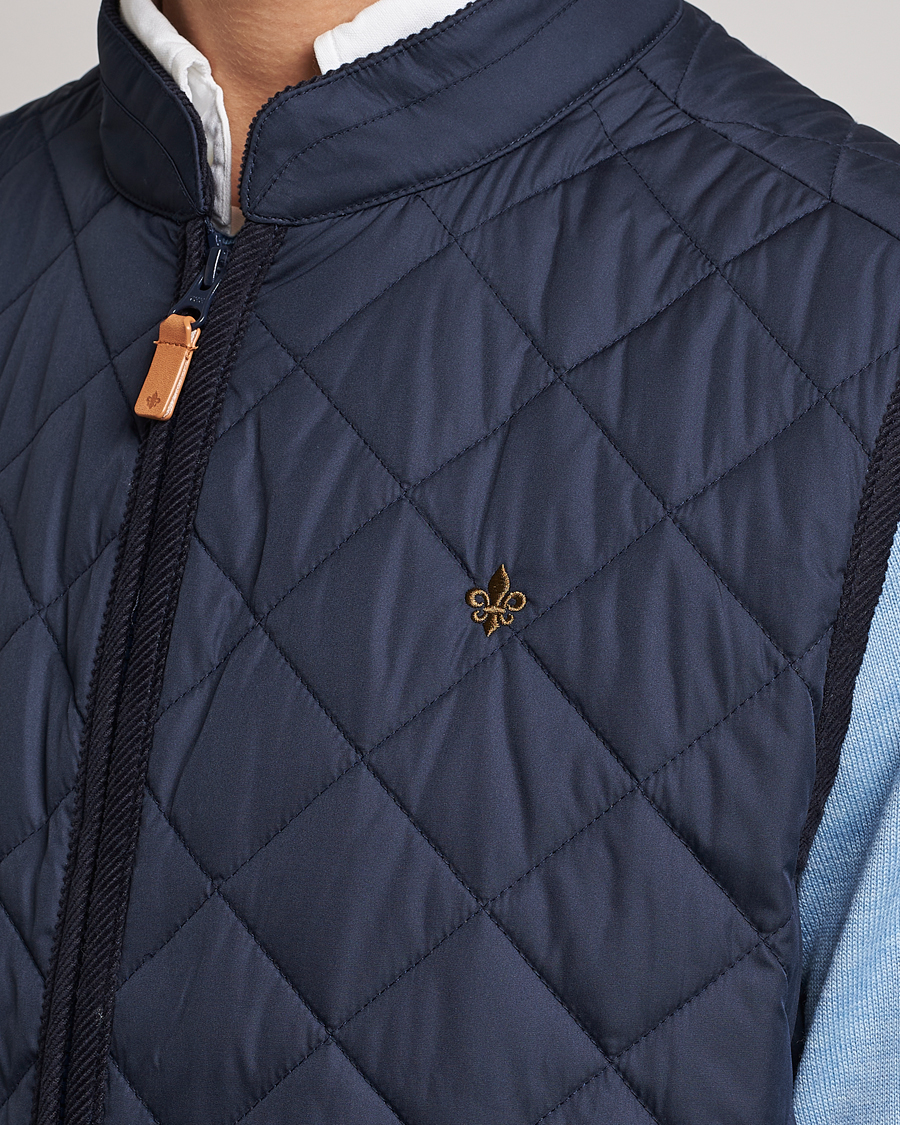 Herren | Westen | Morris | Teddy Quilted Vest Old Blue
