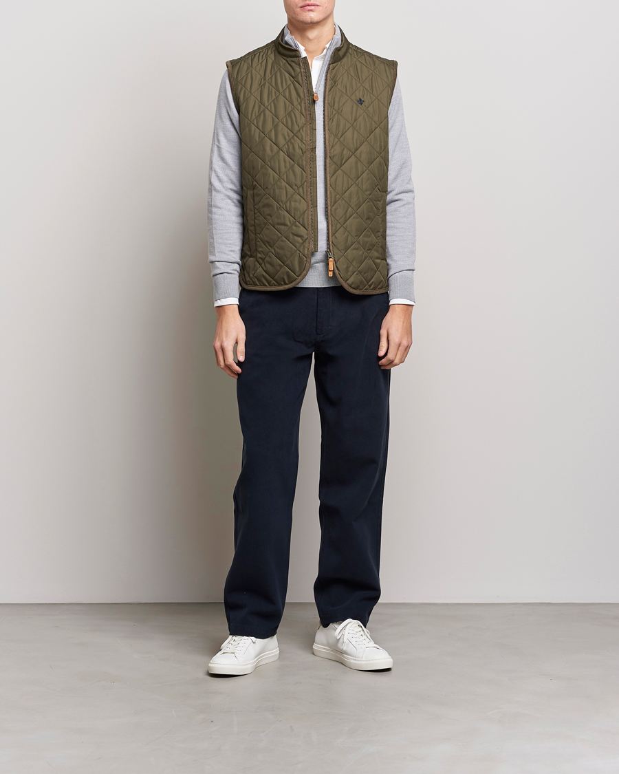 Herren | Jacken | Morris | Teddy Quilted Vest Olive