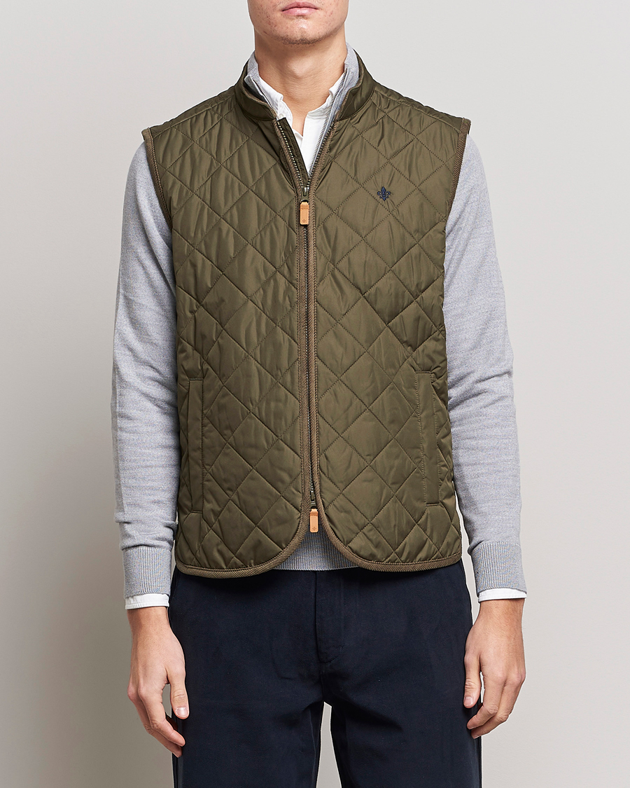 Herren | Jacken | Morris | Teddy Quilted Vest Olive