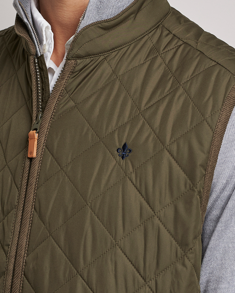 Herren | Jacken | Morris | Teddy Quilted Vest Olive