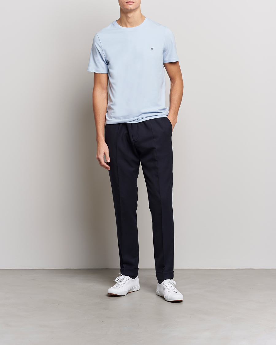 Herren | T-Shirts | Morris | James Crew Neck T-shirt Light Blue