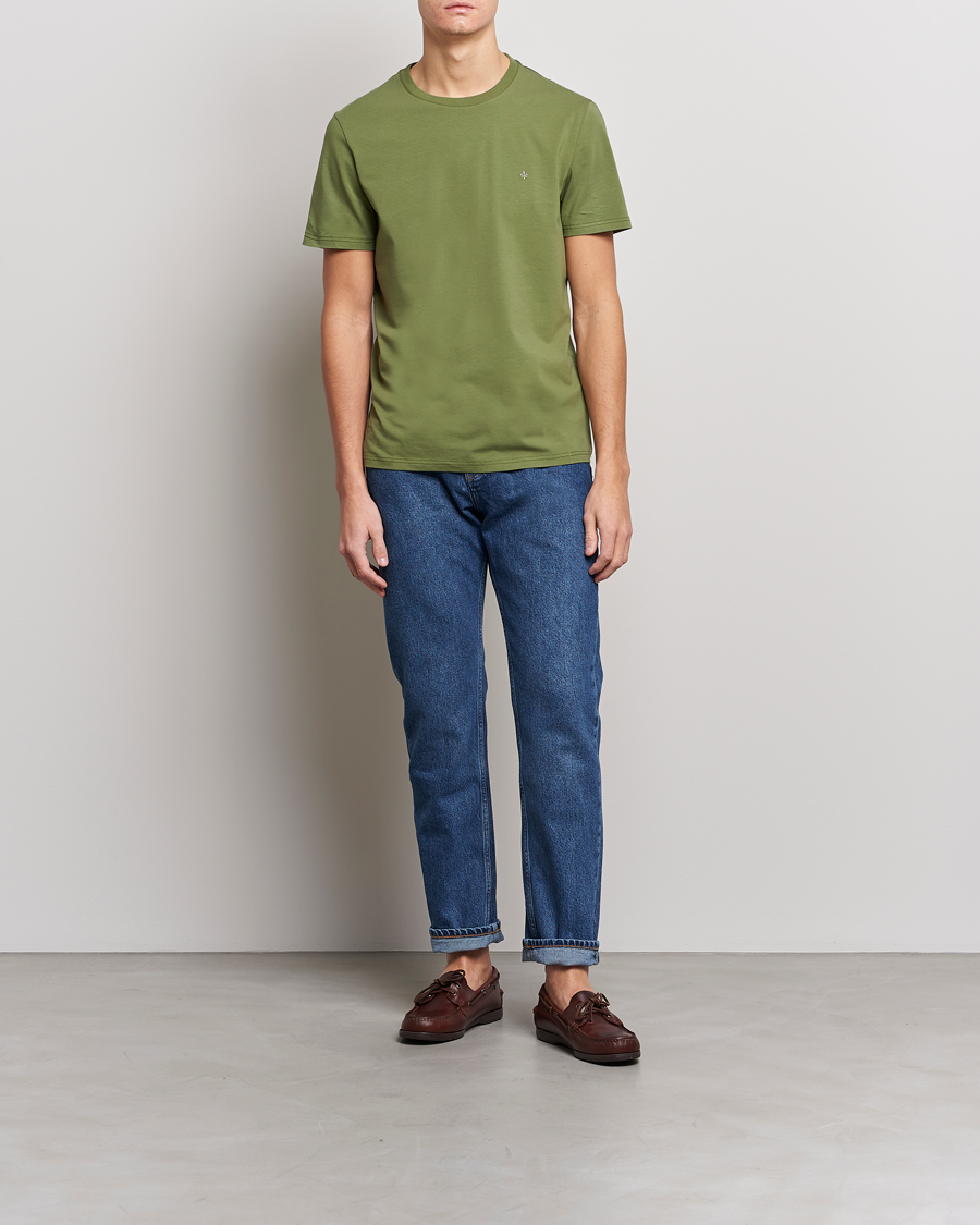 Herren | T-Shirts | Morris | James Crew Neck T-shirt Olive