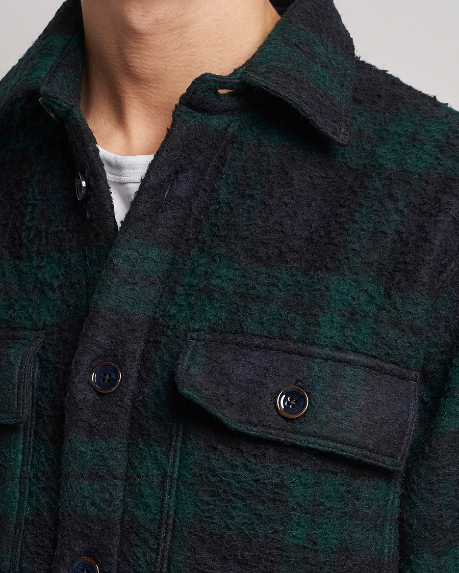 Herren | Jacken | NN07 | Soren Blackwatch Checked Jacket Navy/Green