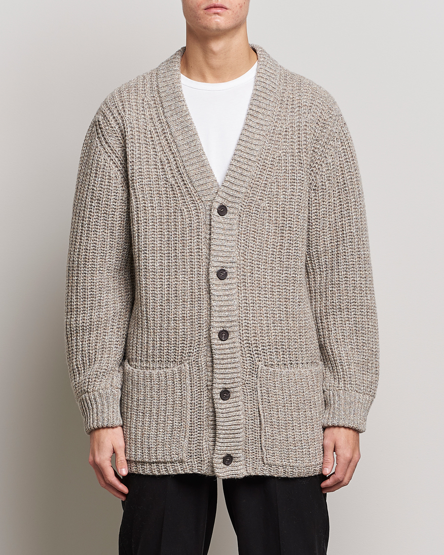 Herren | Pullover | NN07 | Benzon Knitted Cardigan Stone