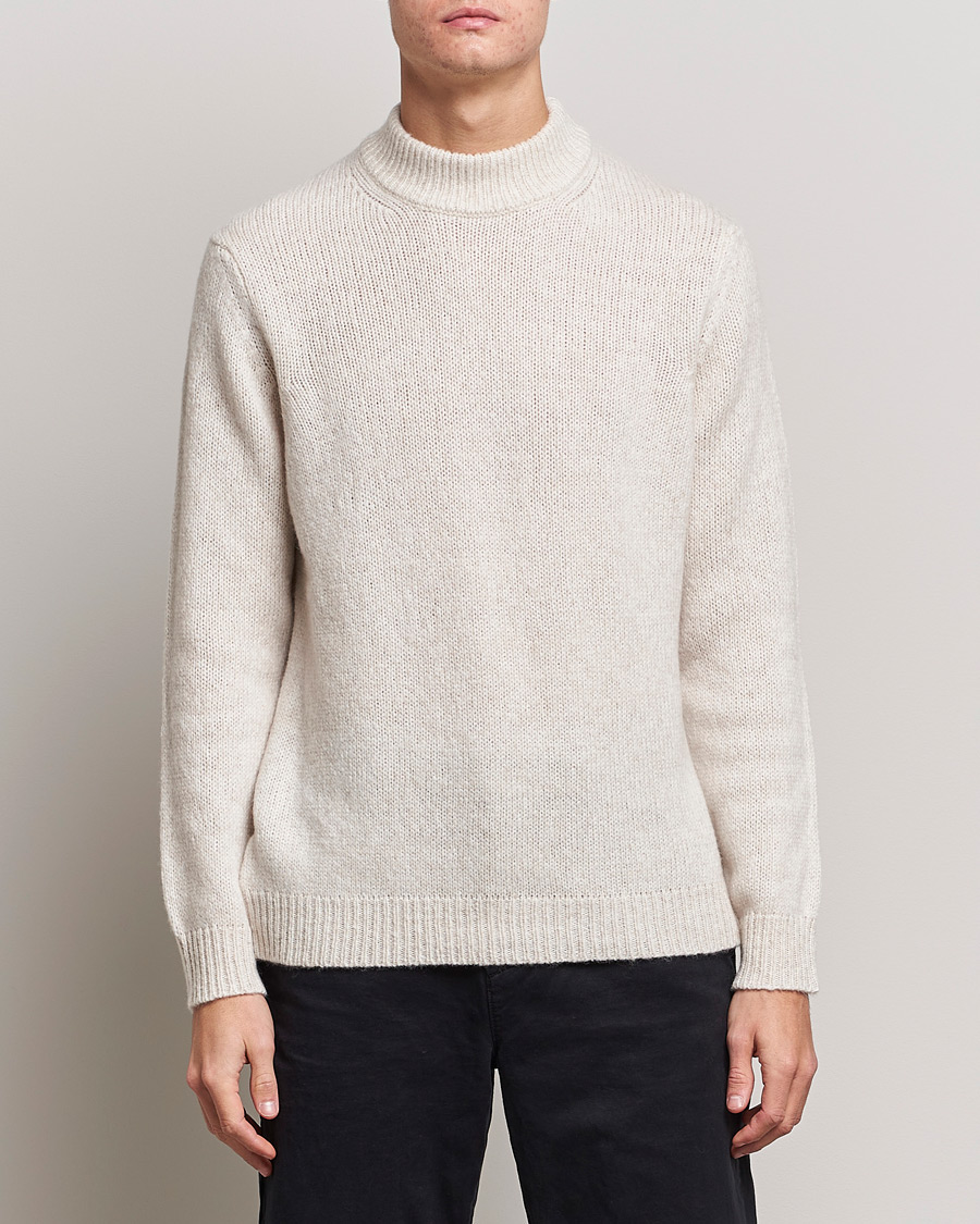 Herren | Pullover | NN07 | Nick Mock Neck Sweater Oat