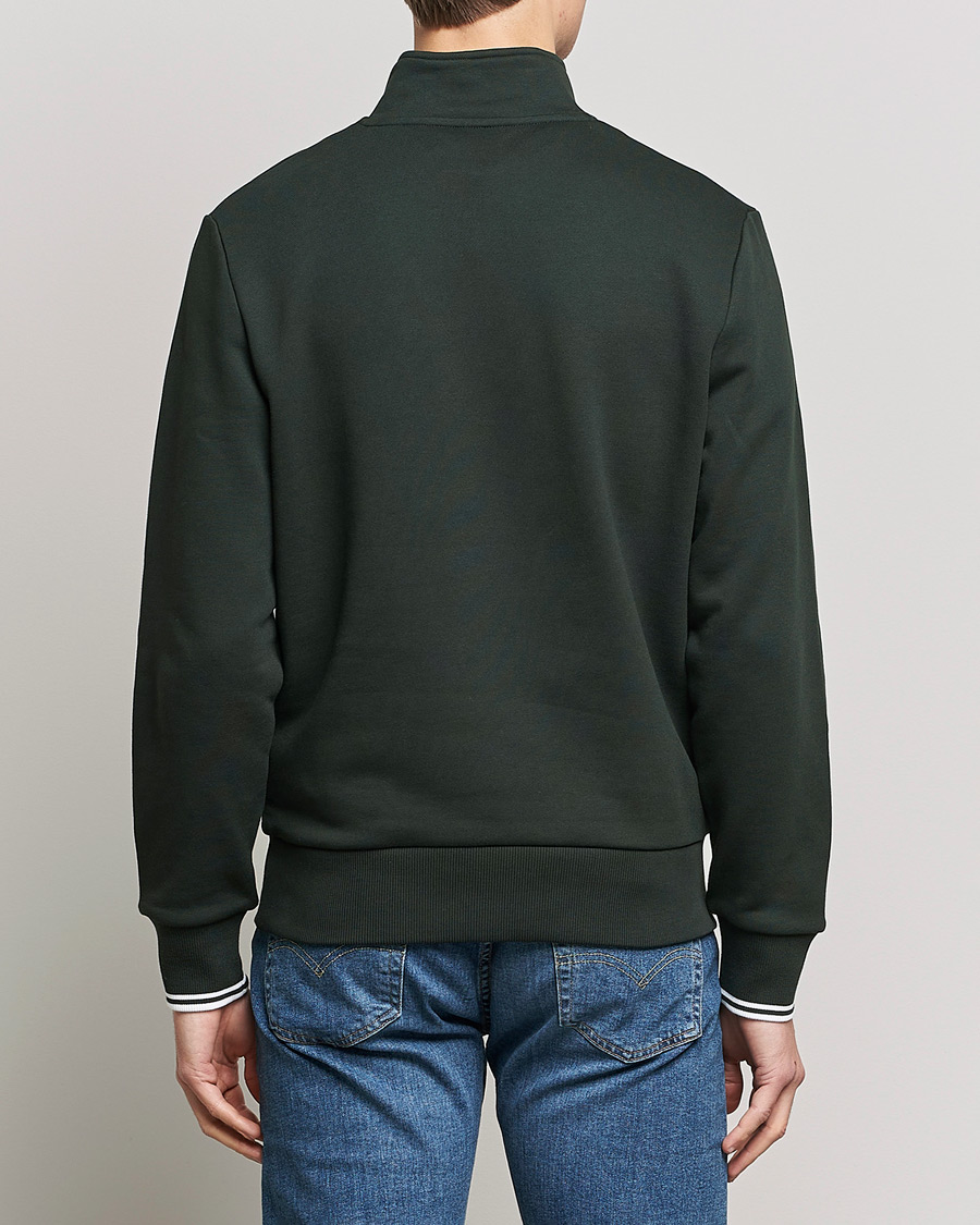 Herren | Pullover | Fred Perry | Half Zip Sweatshirt Night Green