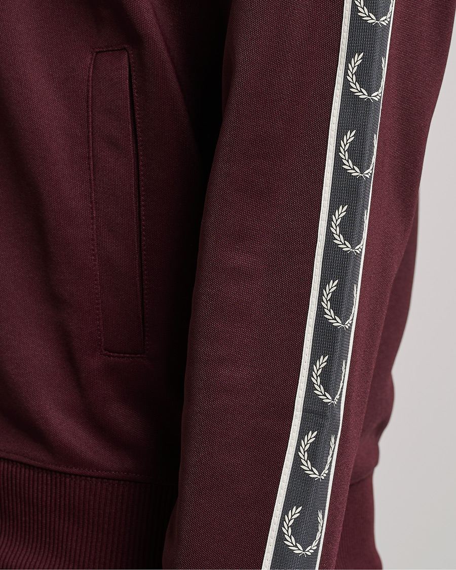 Herren | Pullover | Fred Perry | Taped Track Jacket Oxblood