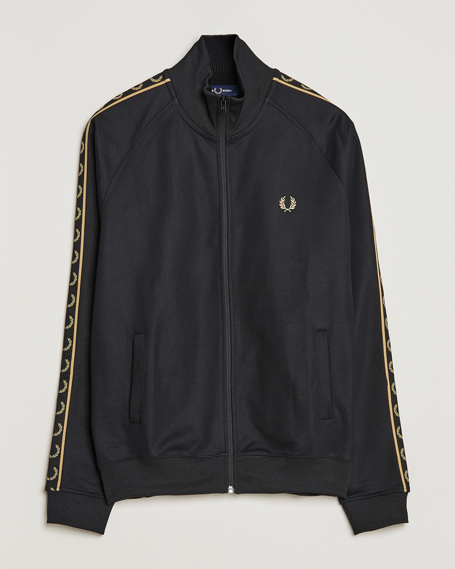 Herren | Pullover | Fred Perry | Taped Track Jacket Black