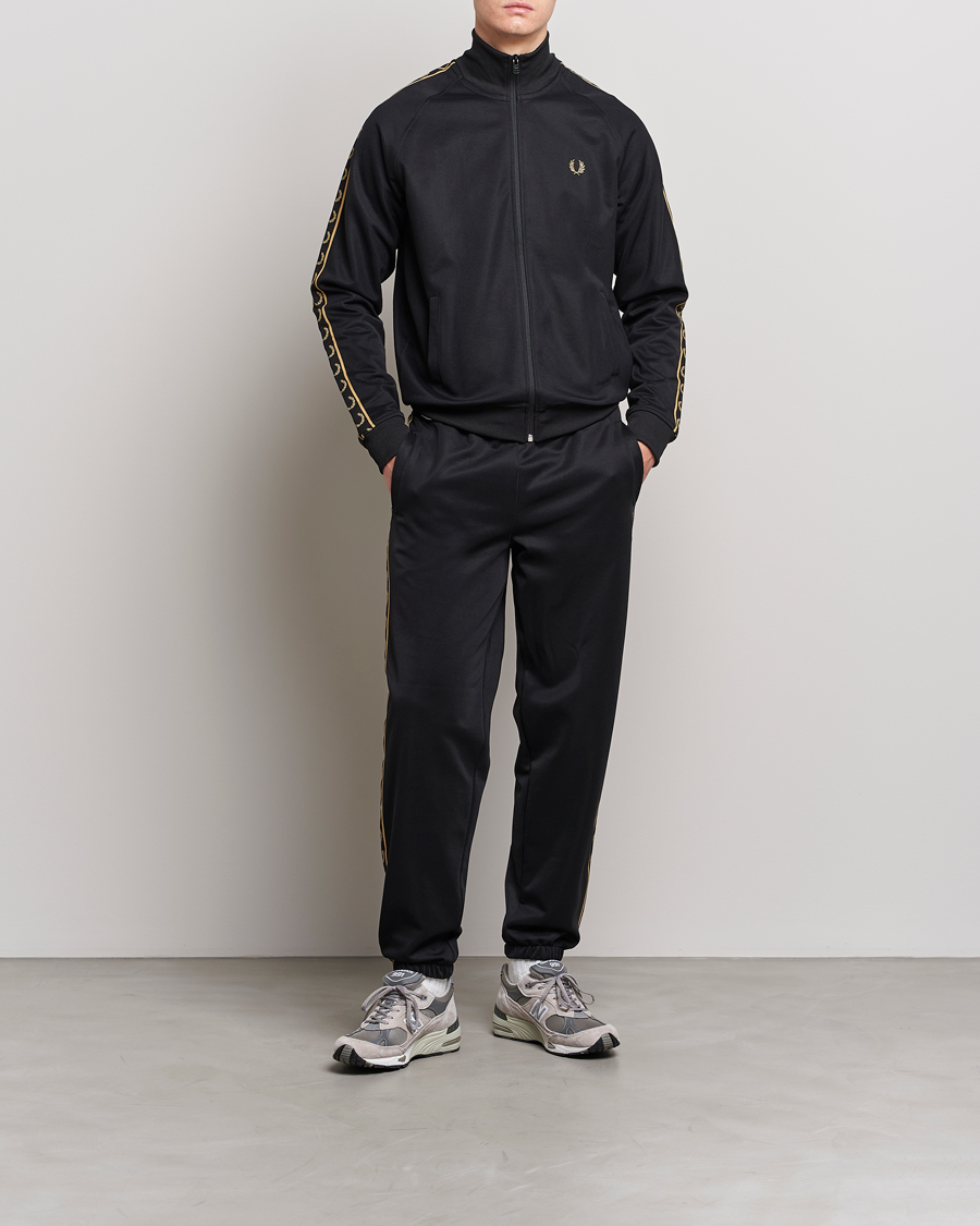 Herren | Pullover | Fred Perry | Taped Track Jacket Black