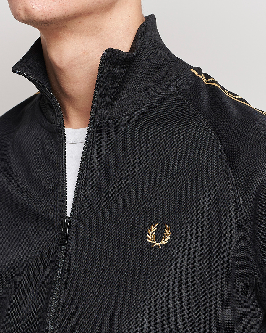 Herren | Pullover | Fred Perry | Taped Track Jacket Black