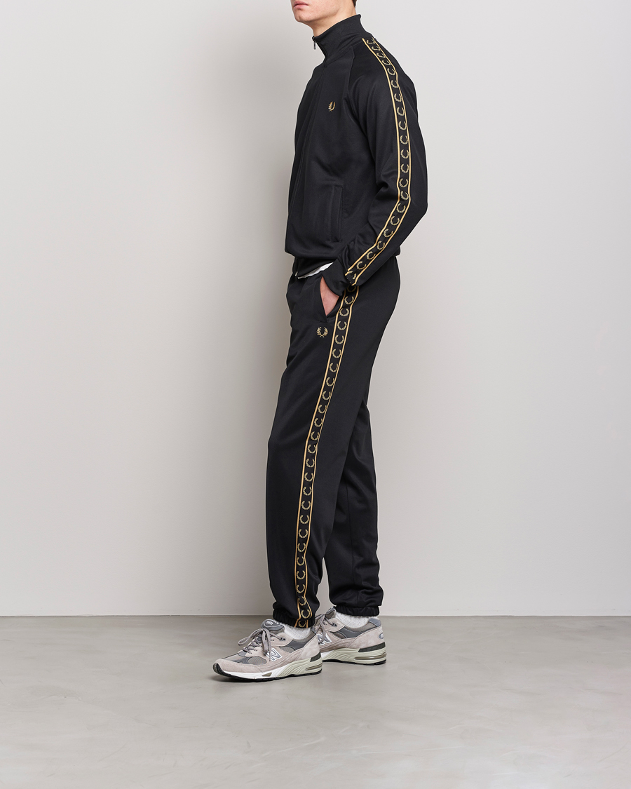 Herren | Hosen | Fred Perry | Taped Track Pants Black