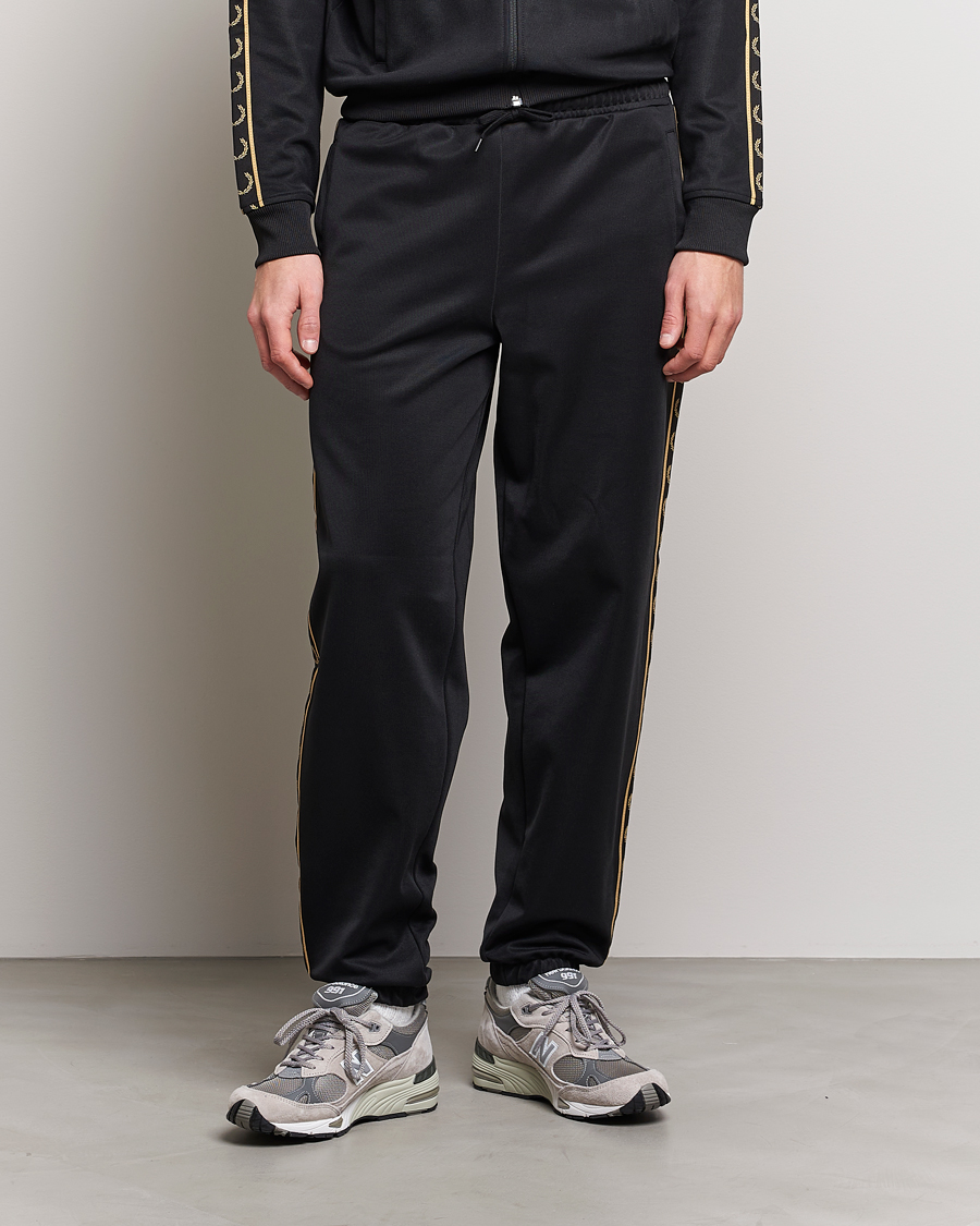 Herren | Hosen | Fred Perry | Taped Track Pants Black