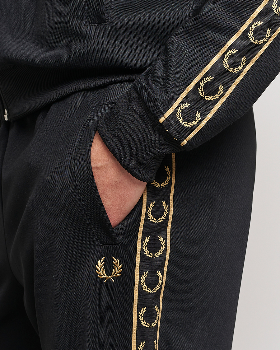 Herren | Hosen | Fred Perry | Taped Track Pants Black