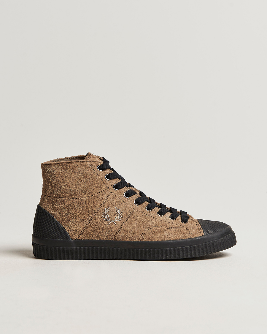 Herren | Fred Perry Huges Mid Suede Sneaker Bark | Fred Perry | Huges Mid Suede Sneaker Bark