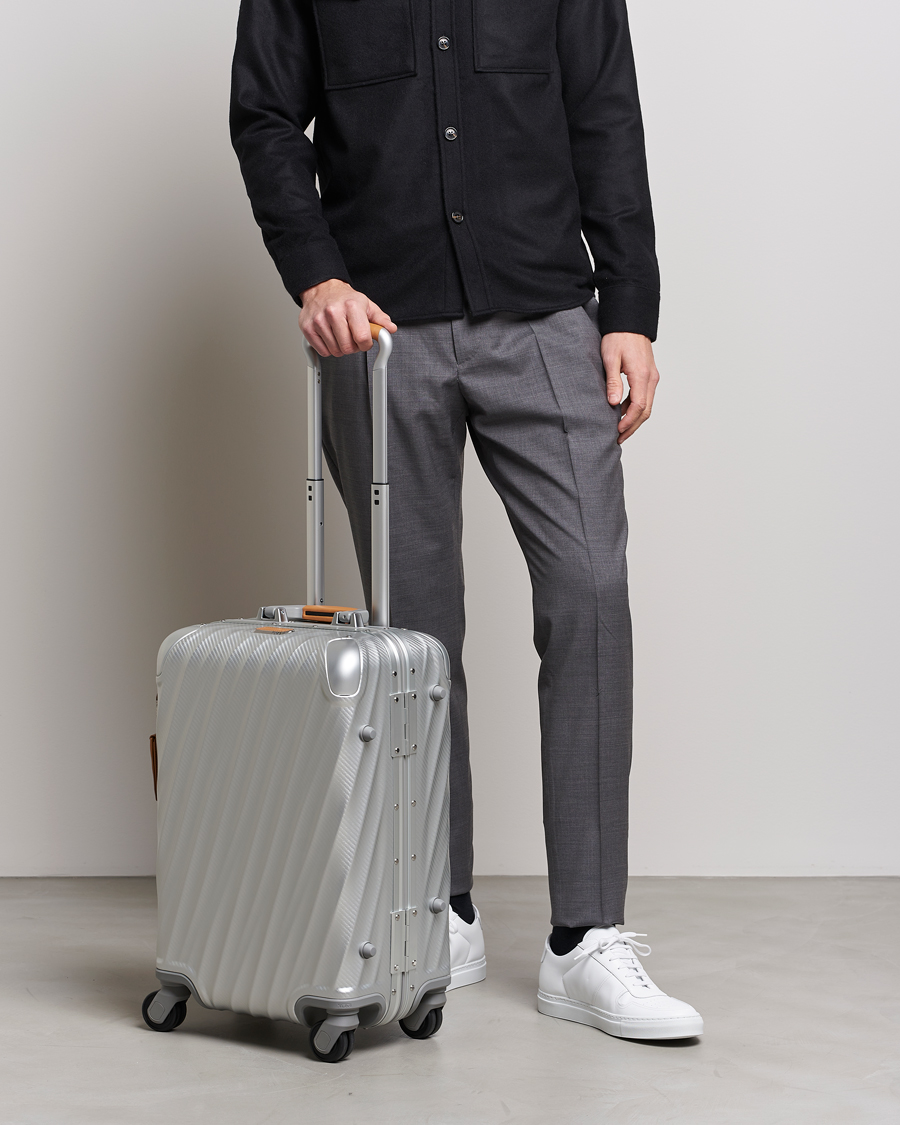 Herren | Taschen | TUMI | International Carry-on Aluminum Trolley Texture Silver