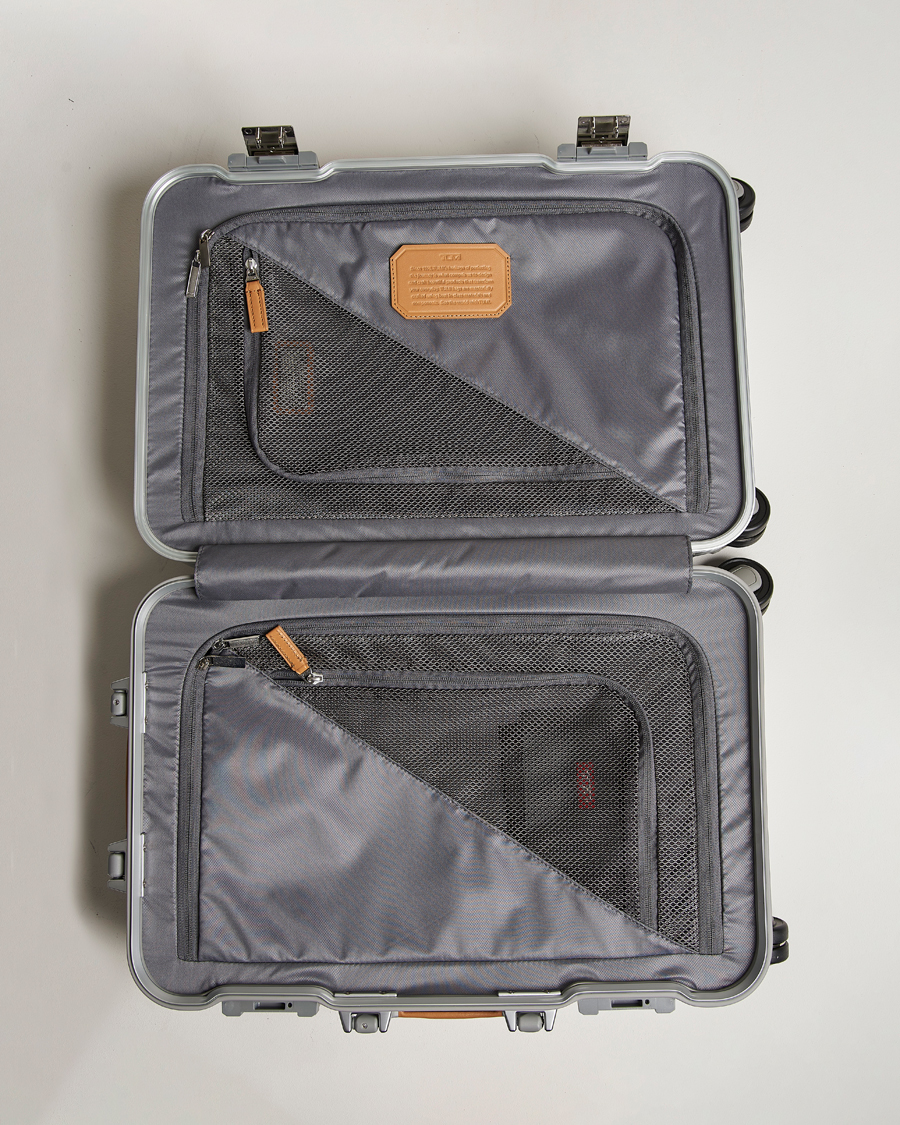 Herren | Taschen | TUMI | International Carry-on Aluminum Trolley Texture Silver