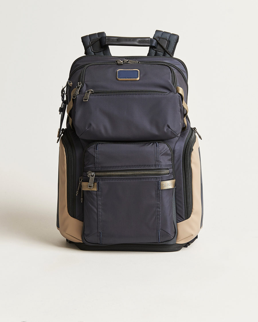 Herren | TUMI Alpha Bravo Nomadic Backpack Midnight Navy/Khaki | TUMI | Alpha Bravo Nomadic Backpack Midnight Navy/Khaki