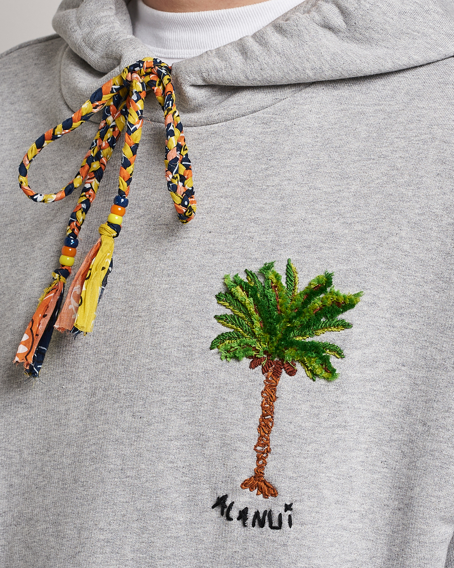 Herren | Pullover | Alanui | Embroidered Hoodie Grey Melange