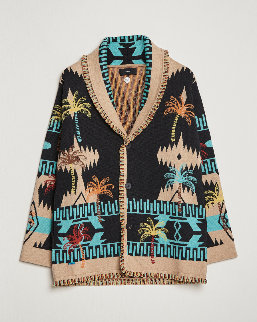 Herren | Pullover | Alanui | Palm Tree Jacquard Cardigan Multicolor