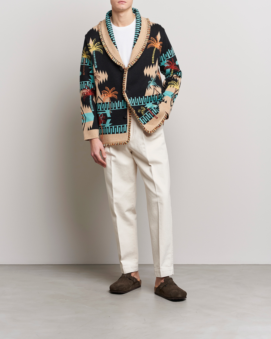 Herren | Pullover | Alanui | Palm Tree Jacquard Cardigan Multicolor