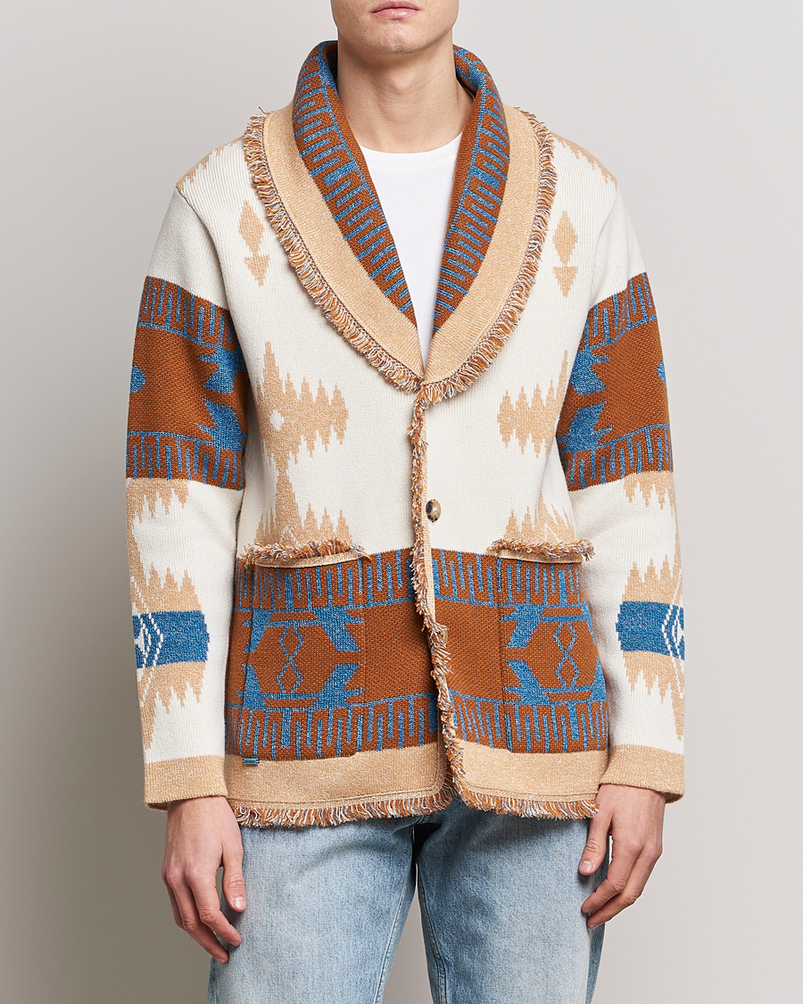 Herren | Pullover | Alanui | Icon Cashmere Jacquard Cardigan Chalk
