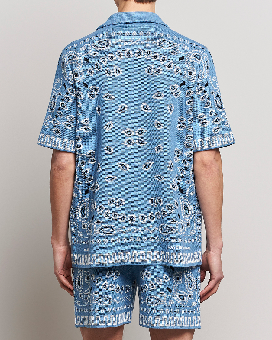 Herren | Hemden | Alanui | Bandana Print Camp Shirt Light Blue