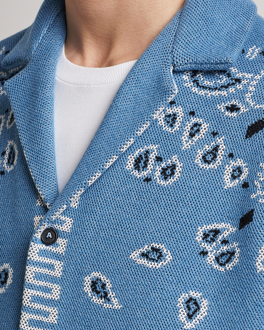 Herren | Hemden | Alanui | Bandana Print Camp Shirt Light Blue