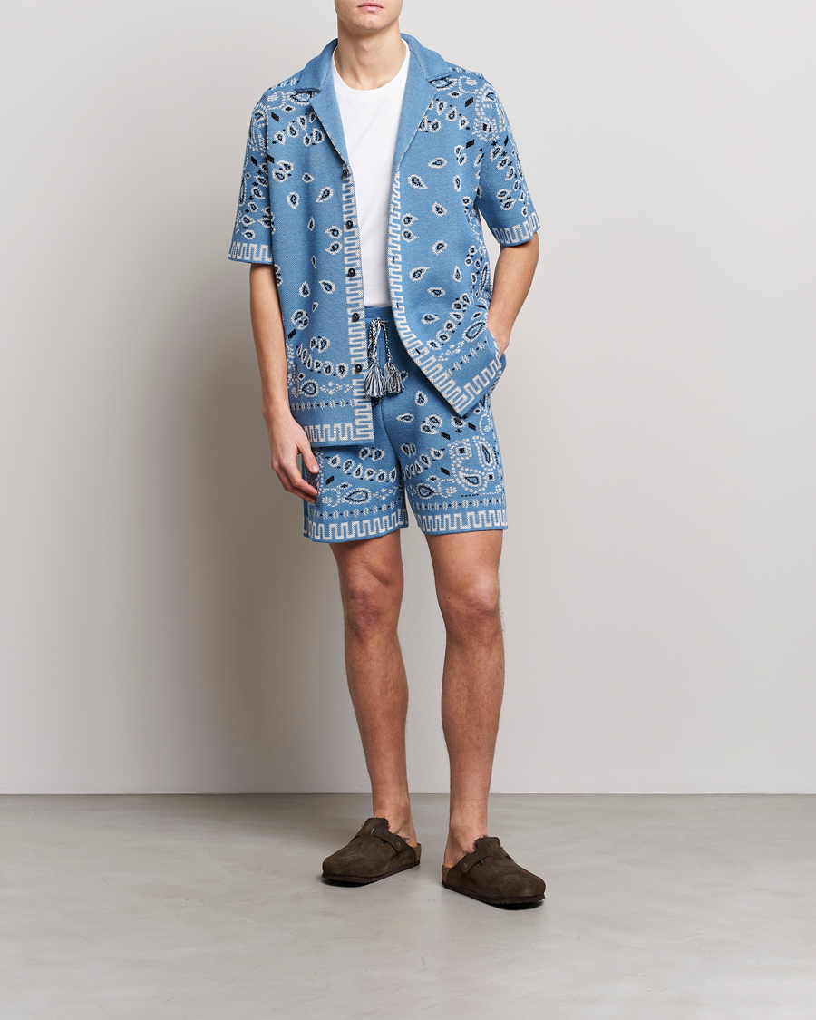 Herren | Shorts | Alanui | Bandana Print Shorts Light Blue