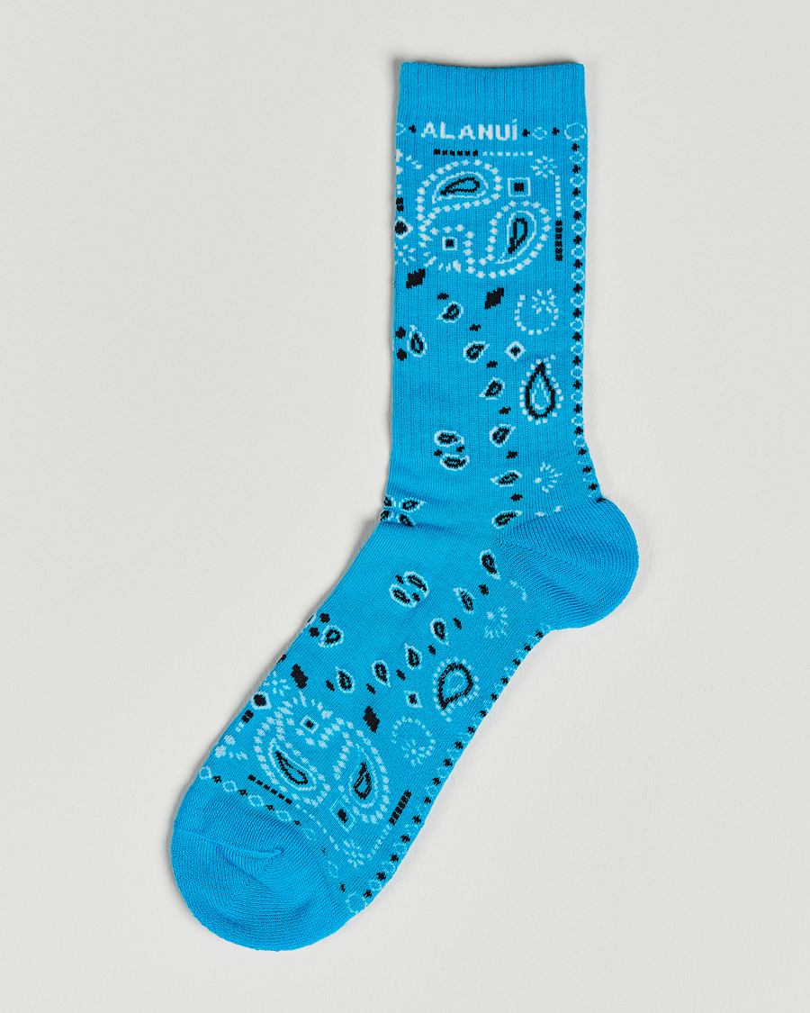 Herren | Unterwäsche | Alanui | Bandana Socks Light Blue