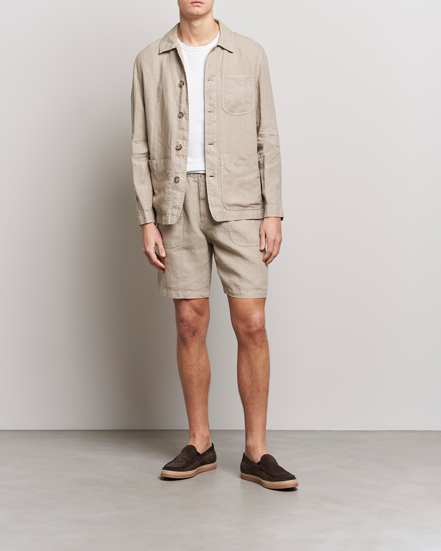 Herren | Shorts | Altea | Linen Shorts Beige