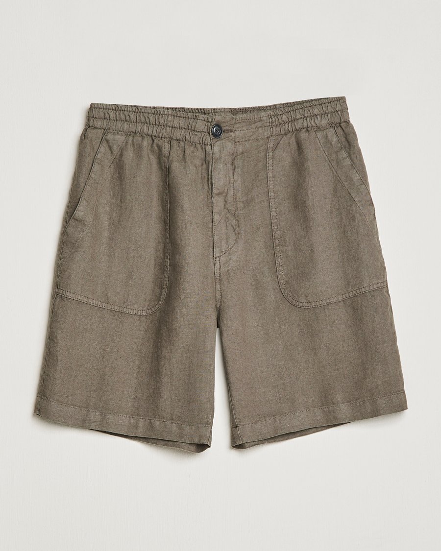 Herren | Shorts | Altea | Linen Shorts Olive