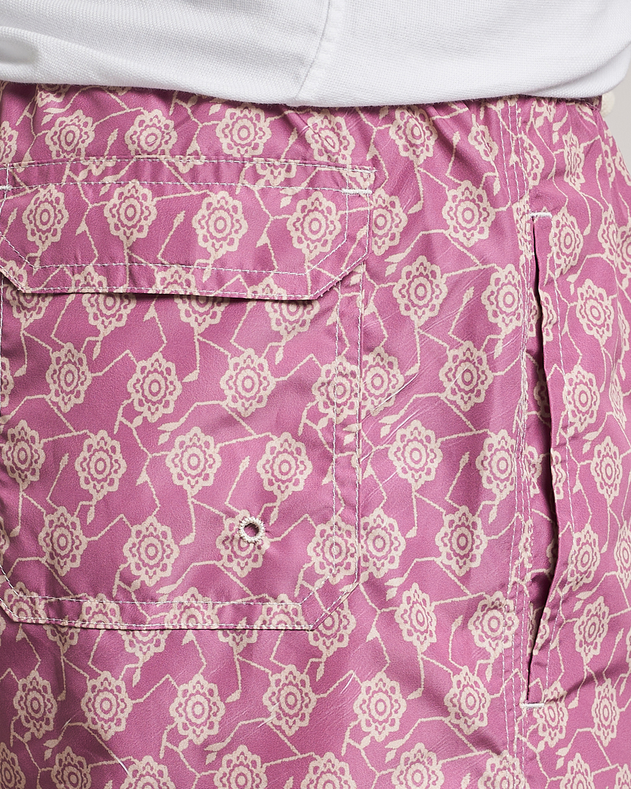 Herren | Badehosen | Altea | Printed Swim Trunks Pale Burgundy